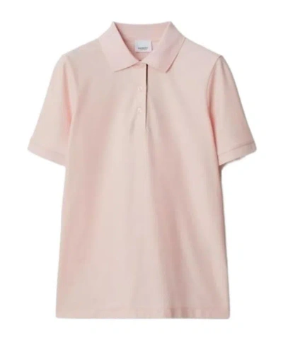 Burberry Short-sleeved Polo Shirt In Nude