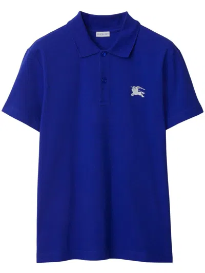 Burberry Equestrian Knight Cotton Polo Shirt