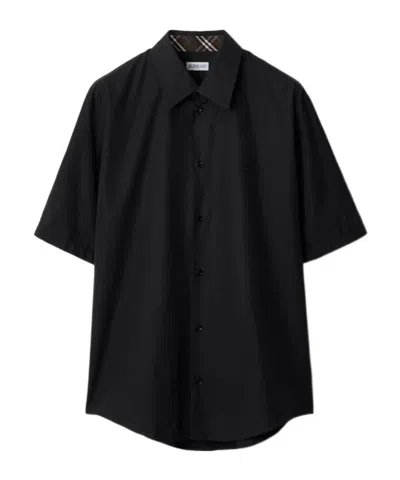 Burberry Short-sleeved Shirt In Black