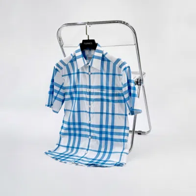 Burberry Short-sleeved Shirt In Blue
