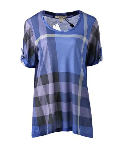 Burberry Short-sleeved T-shirt In Blue