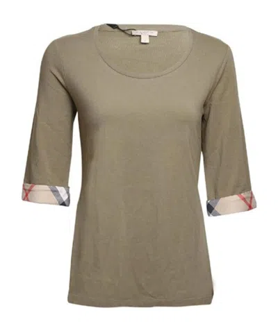 Burberry Short-sleeved T-shirt In Gray