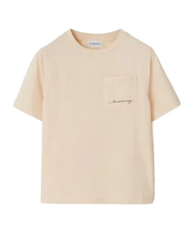 Burberry Short-sleeved T-shirt In Nude