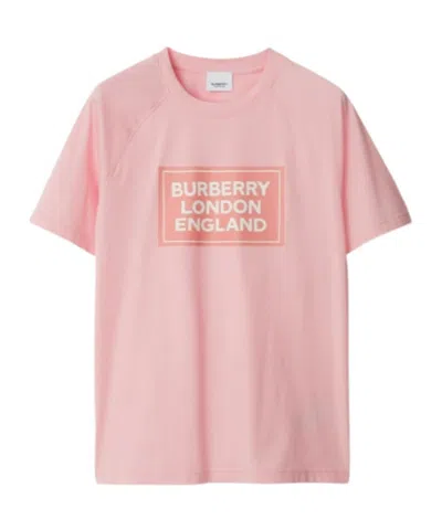 Burberry Short-sleeved T-shirt In Pink