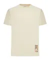 Burberry Short-sleeved T-shirt With Subtle Logo Patch In White