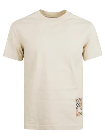 Burberry Short-sleeved T-shirt With Subtle Logo Patch
