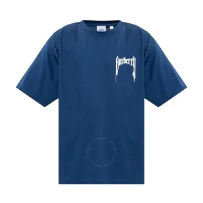 Burberry Short Sleeves Cotton T-shirt In Blue