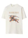Burberry Short Sleeves T-shirt With Logo In White