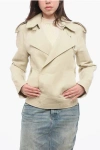 Burberry Off-centre Canvas Trench Jacket