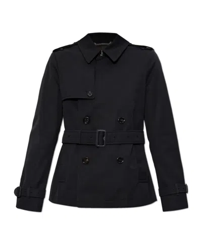 BURBERRY BURBERRY DOUBLE BREASTED SHORT TRENCH COAT