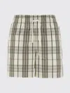 Burberry Cotton Check Drawstring Shorts In Multi