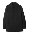 Burberry Mid-length Wool Car Coat In Black