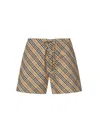 Burberry Check Bermuda And Short Multicolor