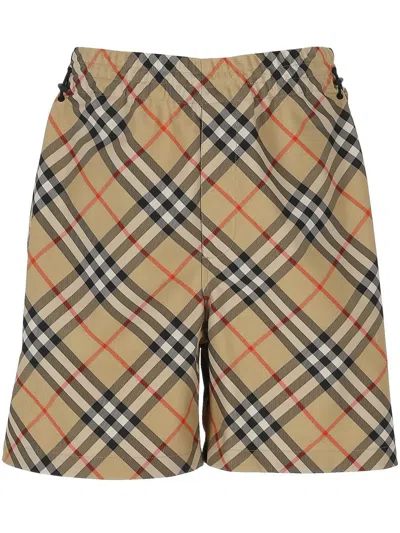Burberry Shorts In Brown