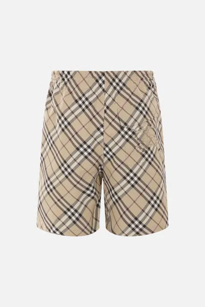Burberry Shorts In Alabaster Pink