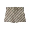 Burberry Vintage Check Shorts In Beige