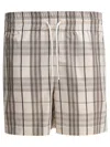 Burberry Embroidered Poplin Shorts In Beige