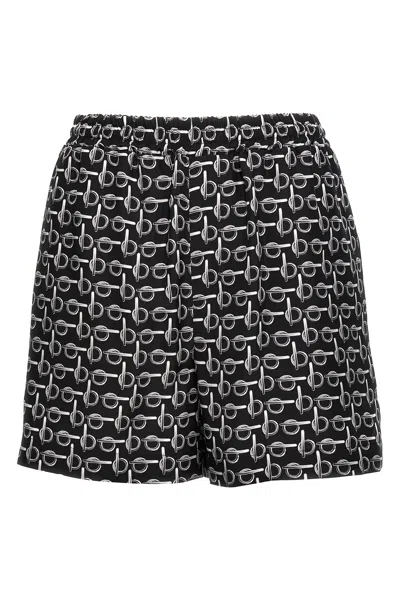 Burberry Shorts 'b-print' In Nero