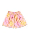 Burberry Girls Pink Check Cotton Shorts In Carnation Pnk Ip Chk