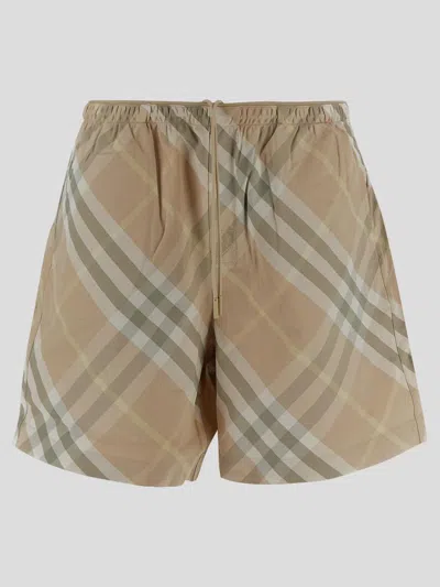 Burberry Shorts In Flax