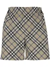 Burberry Check-pattern Shorts In Lichen Ip Check