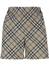 Burberry Check-pattern Shorts In Lichen Ip Check