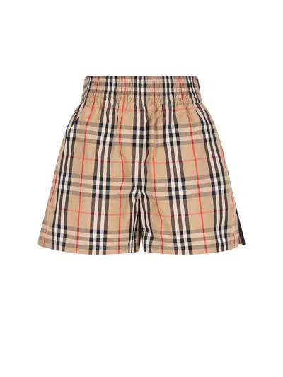 Burberry Shorts In Sand
