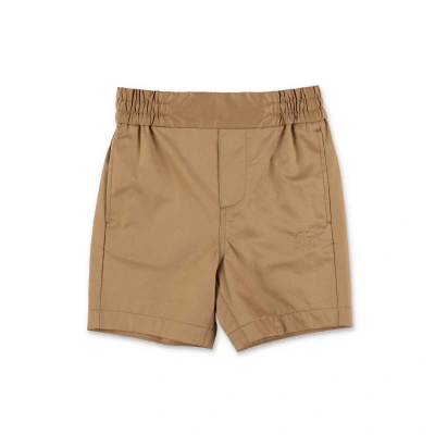 Burberry Kids'  Shorts Travard Beige In Gabardine Di Cotone Baby Boy