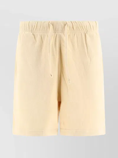Burberry Shorts Waistband Elastic Back Pocket In Neutral