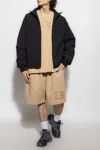 Burberry Check Ekd Cotton Shorts In Beige