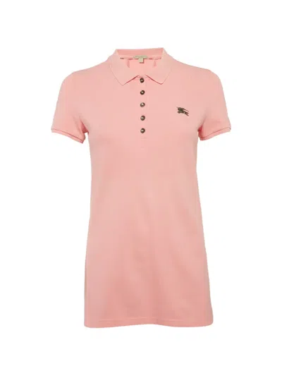 Pre-owned Burberry Short-sleeve Polo Shirt In Pink