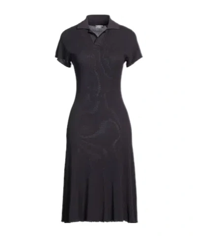 Burberry Short-sleeved Dress In Black