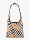 Burberry Small Check Shoulder Bag In Beige