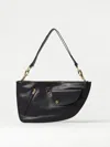 Burberry Black Shield Twin Shoulder Bag In Black