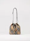 Burberry Check Bucket Bag In Earth