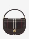 Burberry Mini Handbag With Check Pattern And Top Handle In Red