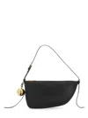 Burberry Curved Shape Gold-tone Hardware Shoulder Bag In Black