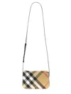 Burberry Archivio Check Shoulder Bag In Multicolour
