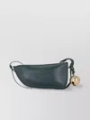 Burberry Shoulder Bag With Adjustable Strap And Curved Shape In Green