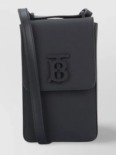 Burberry Shoulder Bag With Adjustable Strap And Textured Finish