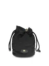 Burberry Women Horseshoe Bucket Bag In Black