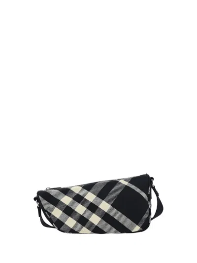 Burberry Small Shield Messenger Bag In Black