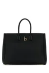 Burberry Medium Rocking Horse Suede Tote Bag In Black
