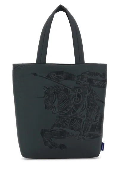 ショルダーバッグ BURBERRY Charcoal Fabric Shopping Bag Burberry Men Charcoal Fabric Shopping Bag In Gray | ModeSens