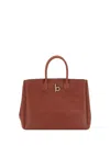 Burberry Croco Leather Tote Bag With Gold Hardware In Red