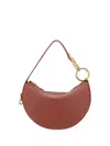 Burberry Women Knight Arc Shoulder Bag In Red