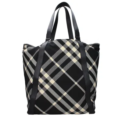 Burberry Shoulder Bags Women Fabric Black/beige