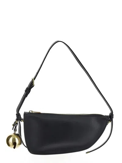 Burberry Shoulder Leather Bag In Black