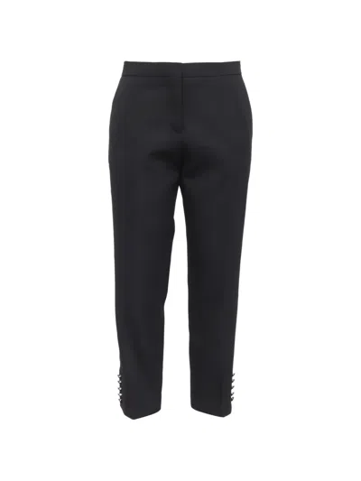 Pre-owned Burberry Side Stripe Trousers In Black