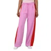 Burberry Side-stripe Wide-leg Track Pants In Pink